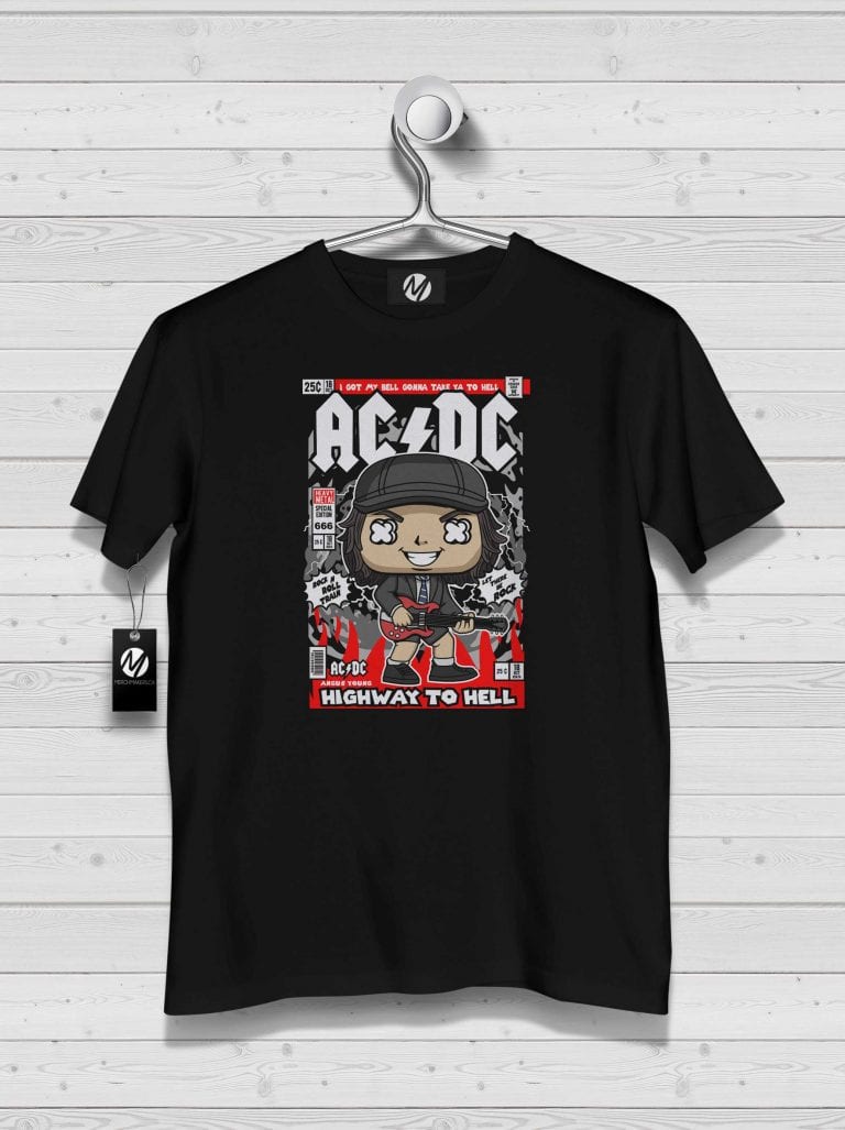 AC/DC Fun Cartoon Tee | Merchmakers
